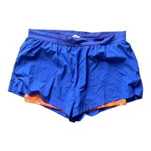 Fabletics blue and Yellow shorts